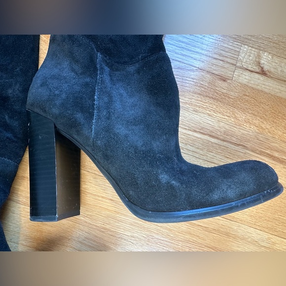 Sam Edelman Victoria Tall Suede Black Knee High Boot size 9. - Picture 6 of 11